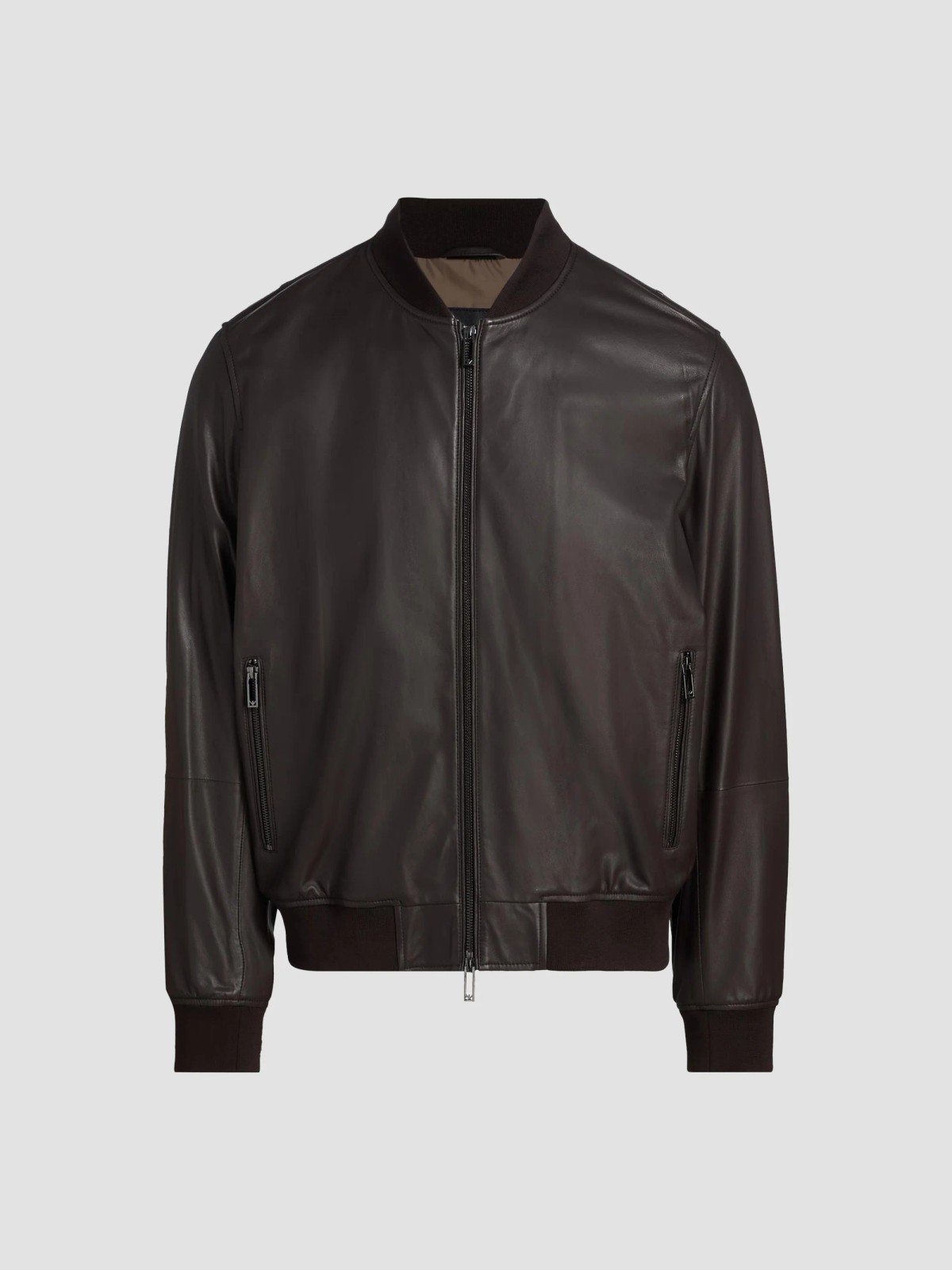Leather Bomber Jacket