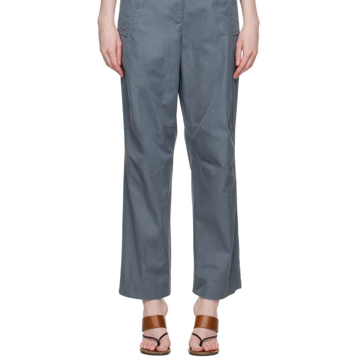 Blue Cotton Trousers