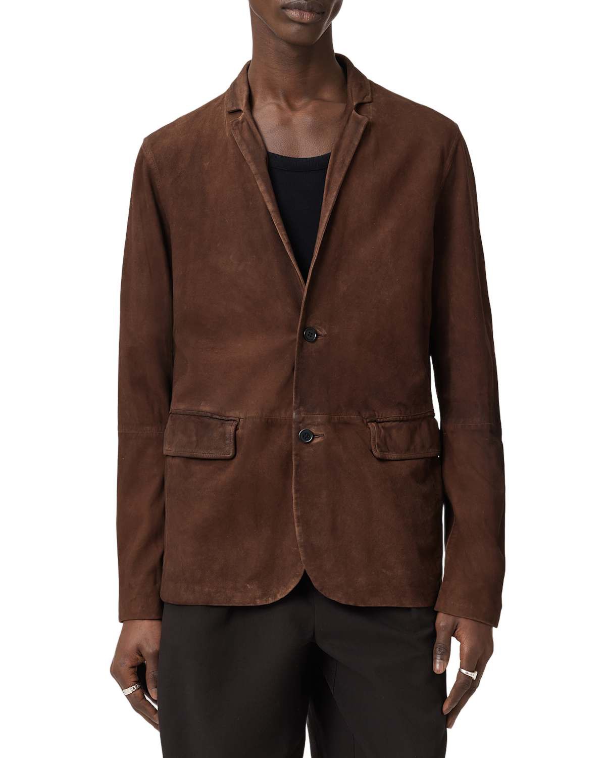 Monet Waxed Suede Regular Fit Blazer