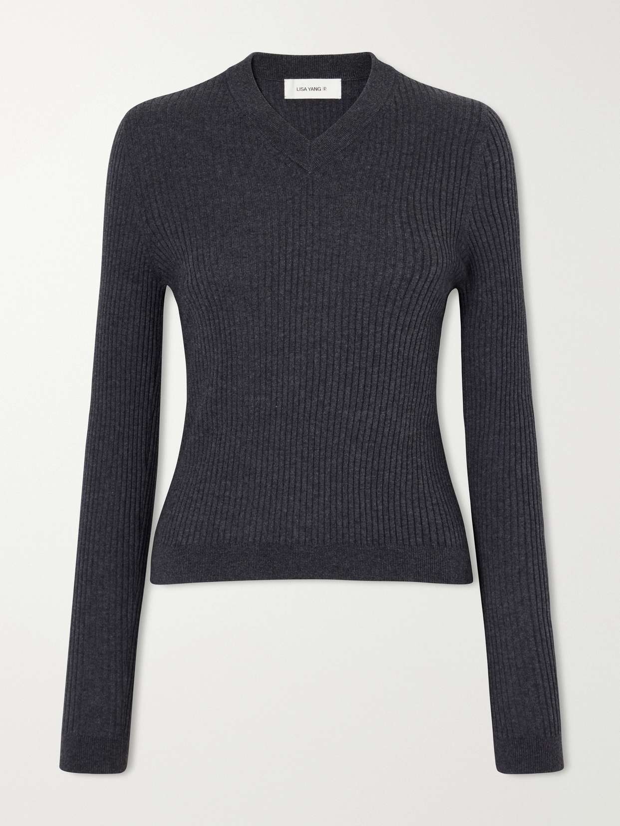 Marguerite ribbed cotton and cashmere-blend sweater