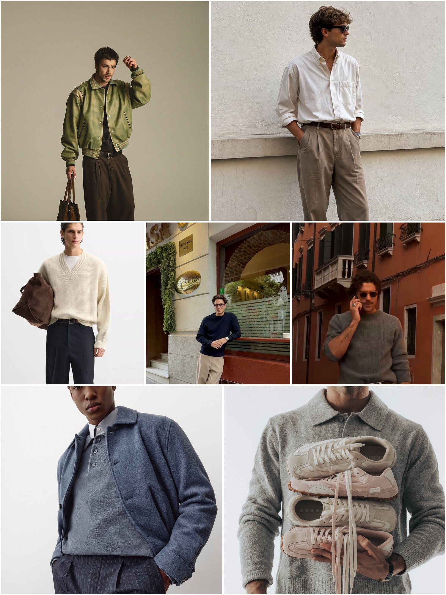 Men in relaxed graphic tees and baseball caps, styled with simple denim and everyday layers in a vintage-inspired streetwear mood.