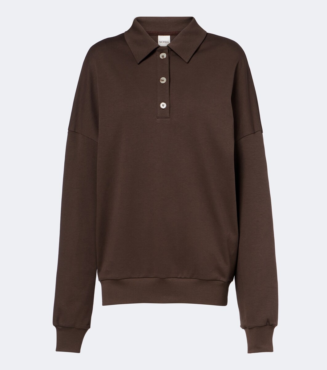 Cotton polo sweater