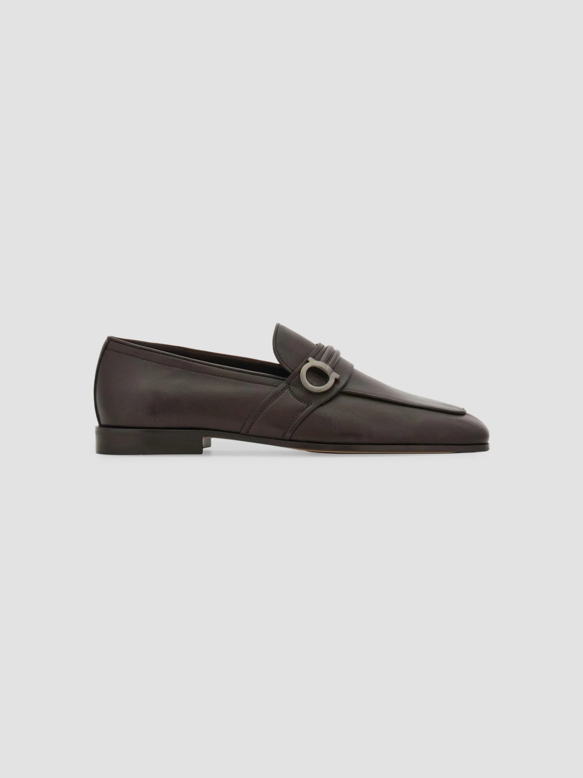 Saddle Gancini Leather Loafers