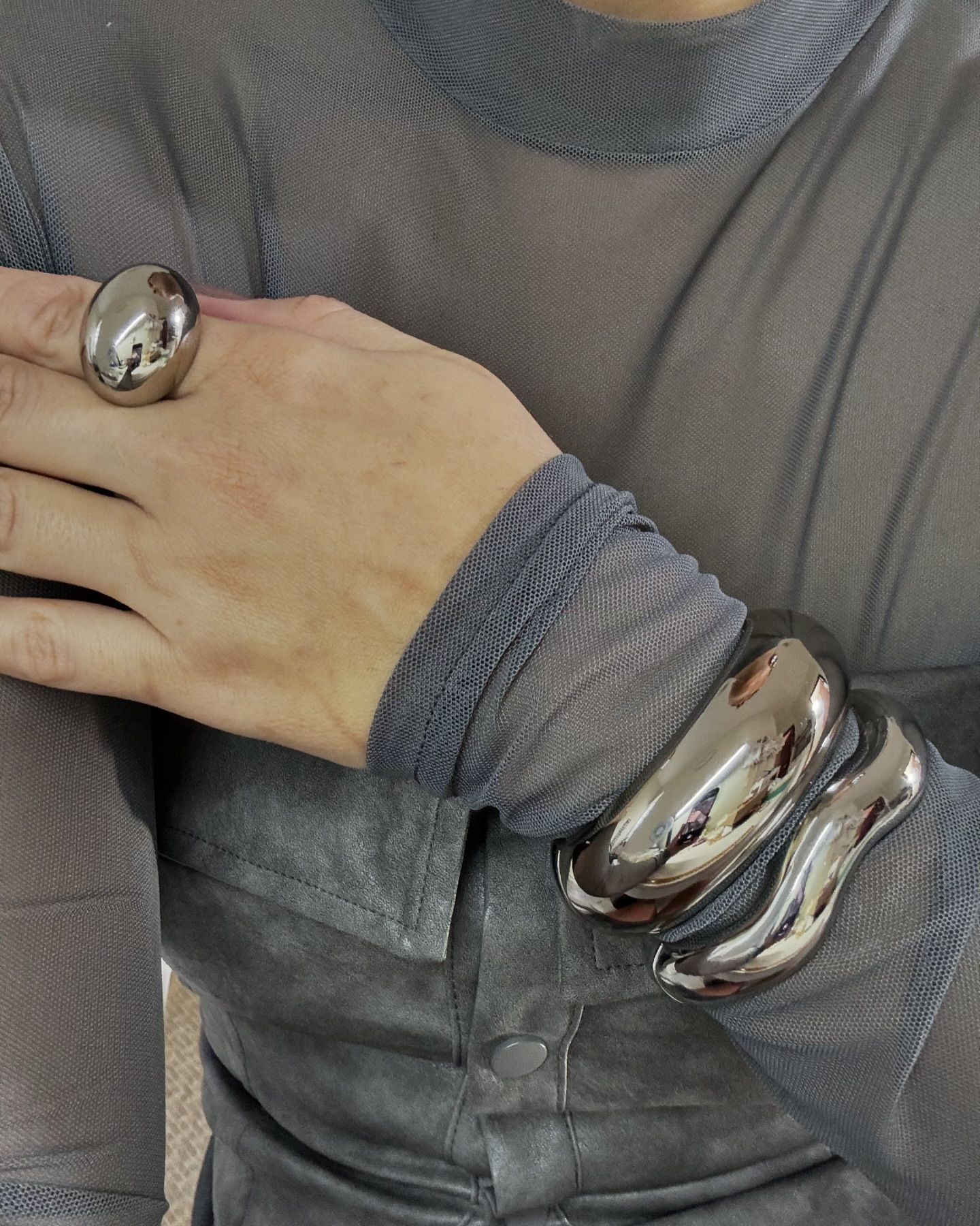 Sculptural Silver Jewelry for Fall