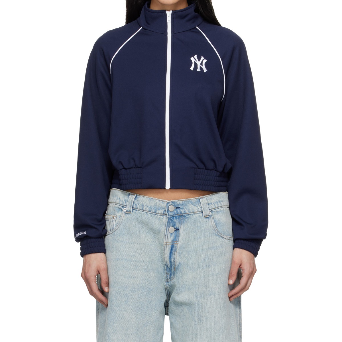 Navy '47 Edition Heritage Yankees Serif Retro Track Jacket