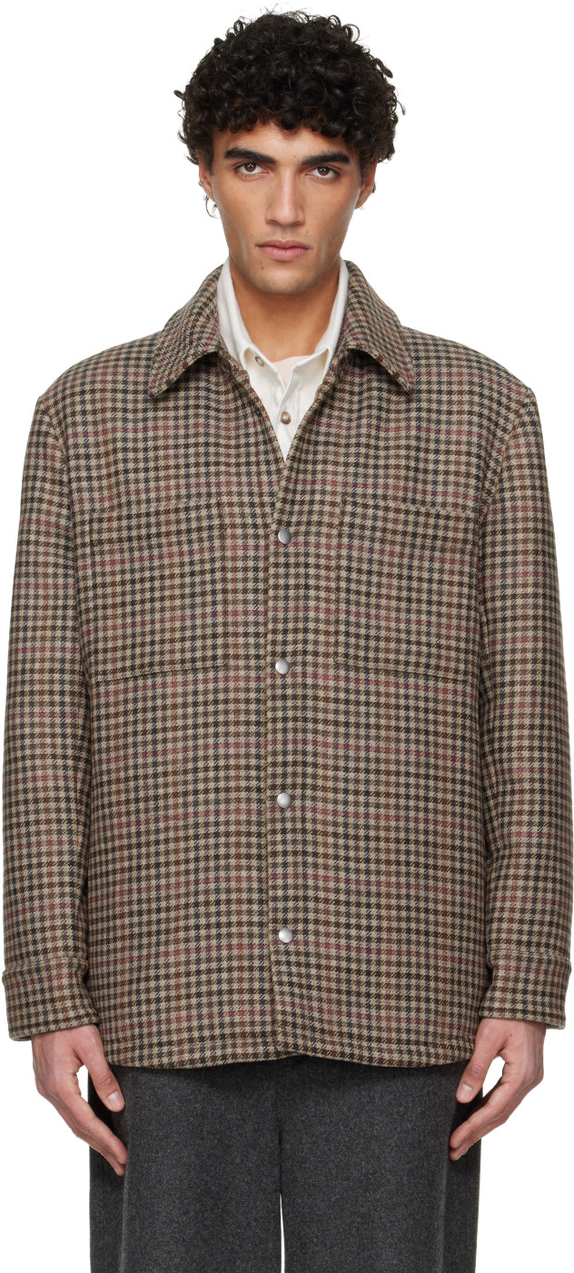 Brown Tweed Overshirt