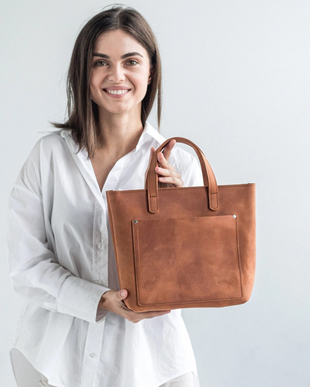 Mini Leather Tote Bag