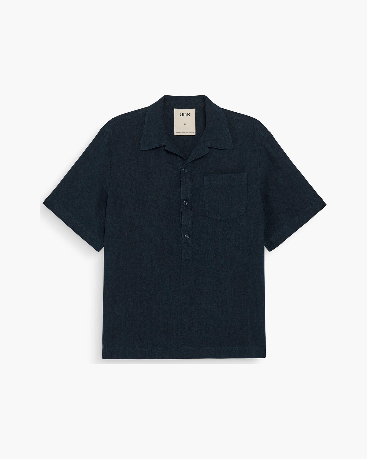 Novo Linen Shirt in Navy