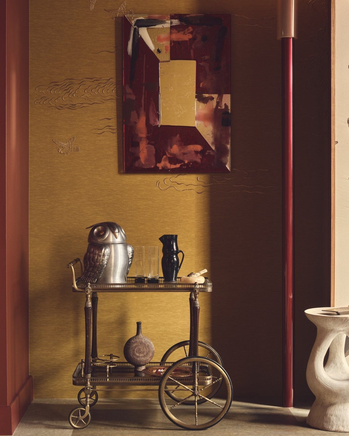Restoration Hardware Dupe: Orbs, Crystal, Linen and Reclaimed Oak for Fall