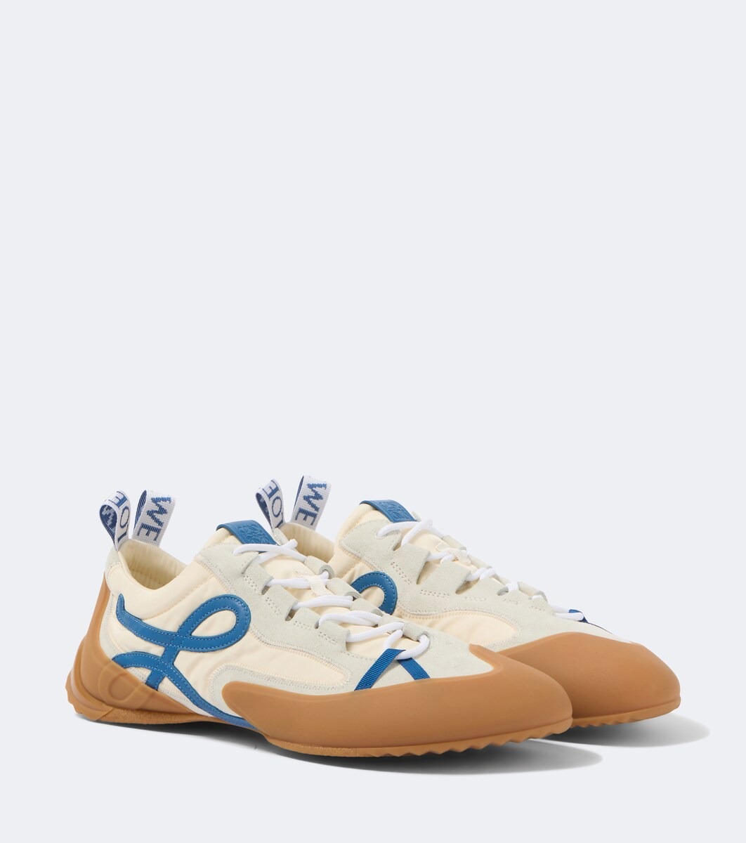 Grip Anagram suede-trimmed sneakers