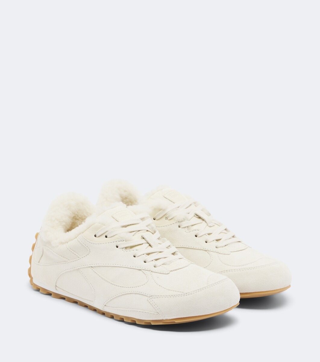 Orbit Flash shearling-lined suede sneakers