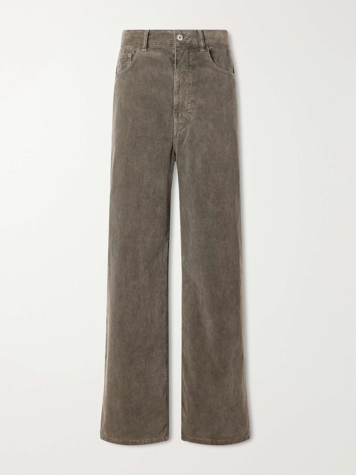 Finx garment-dyed cotton-corduroy wide-leg pants