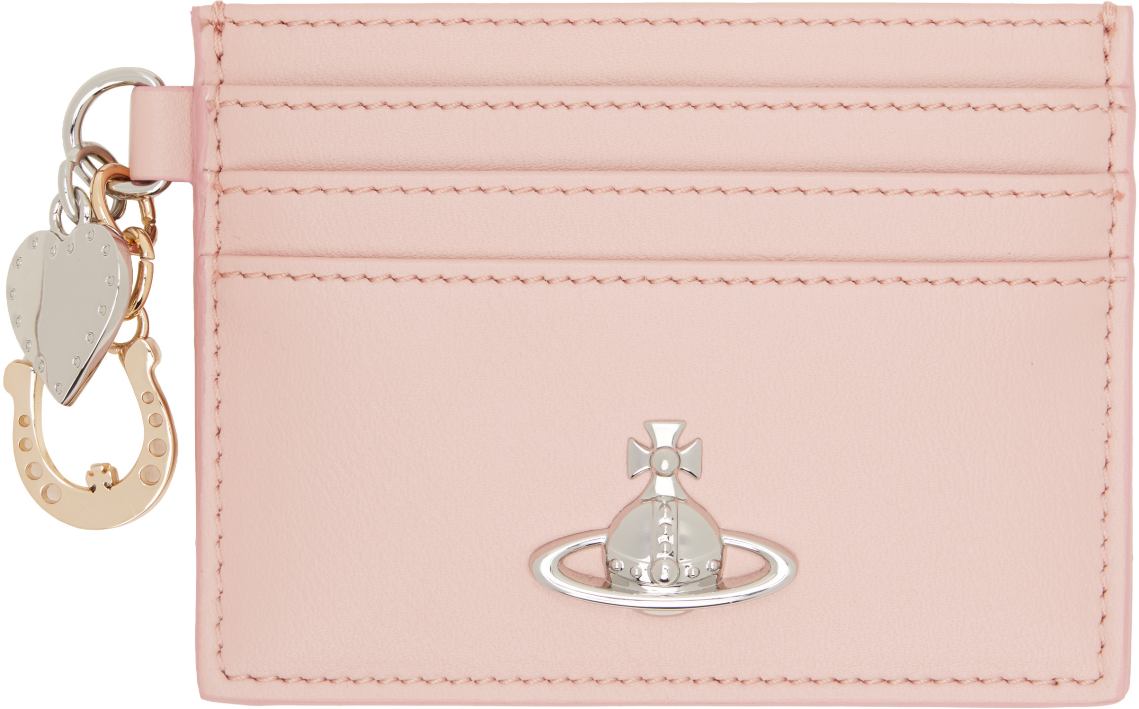 Pink Charm Card Holder