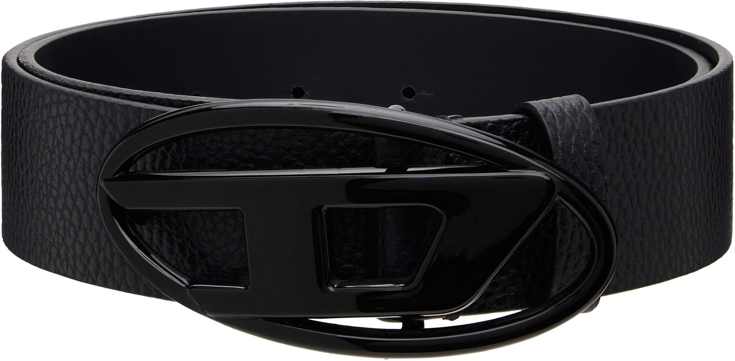 Black 4cm Leather Belt