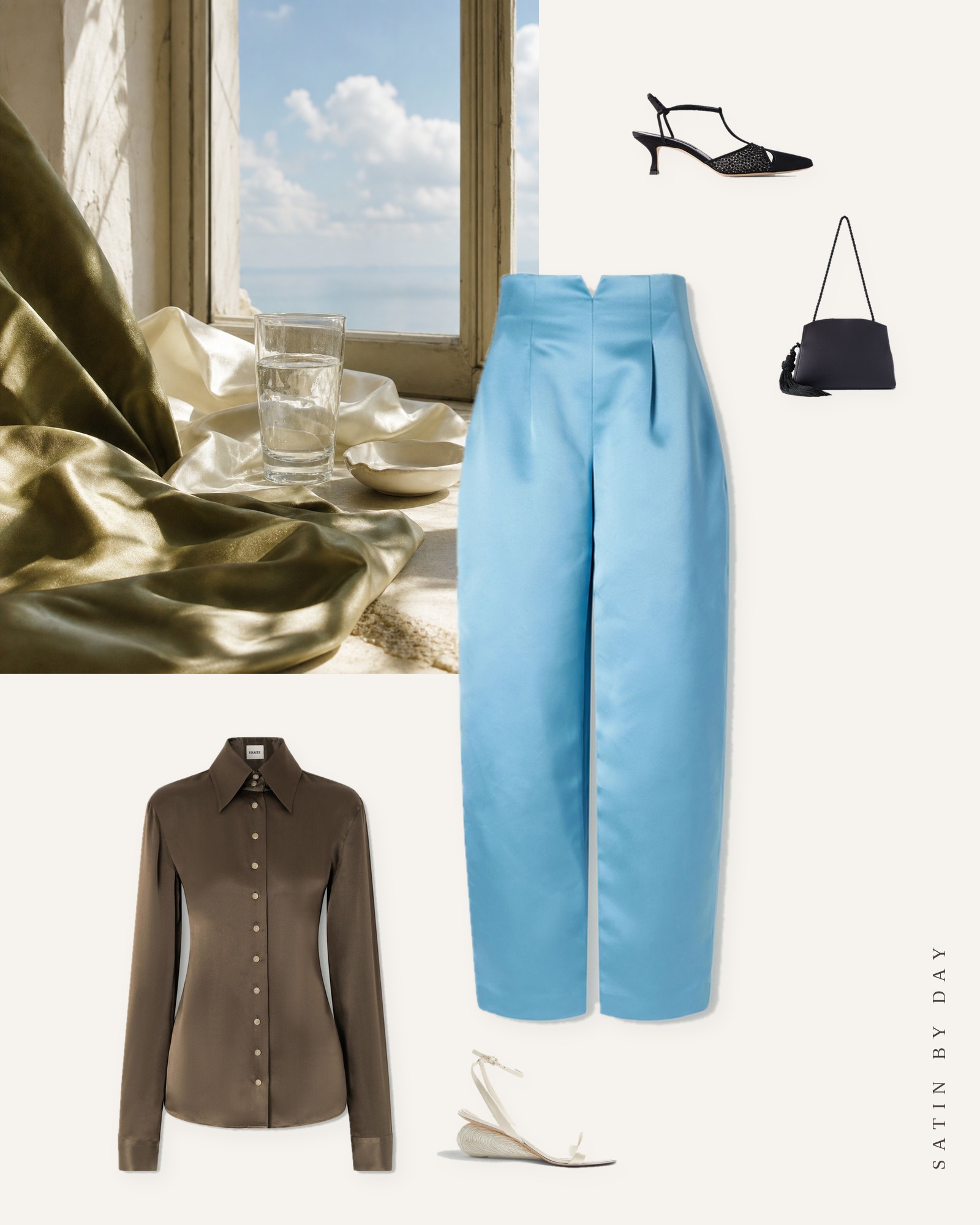 How to Wear Satin During the Day