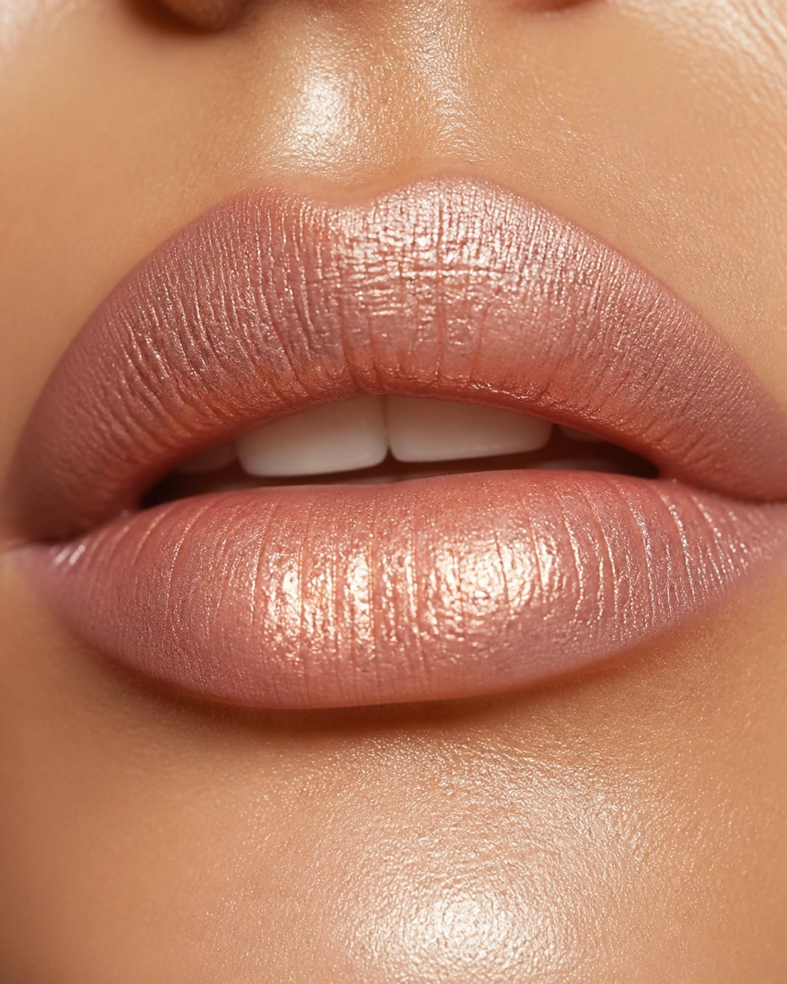 MAC Frost Lipstick and the Shimmer Lip Shades Around It