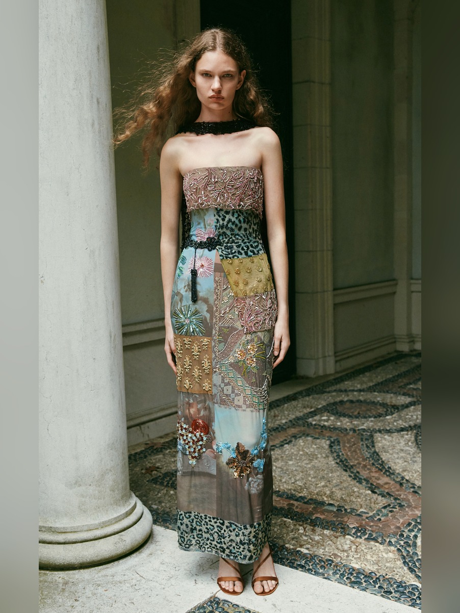 Patchwork Holiday Party outfit: A fun, maximalist look for a holiday party.