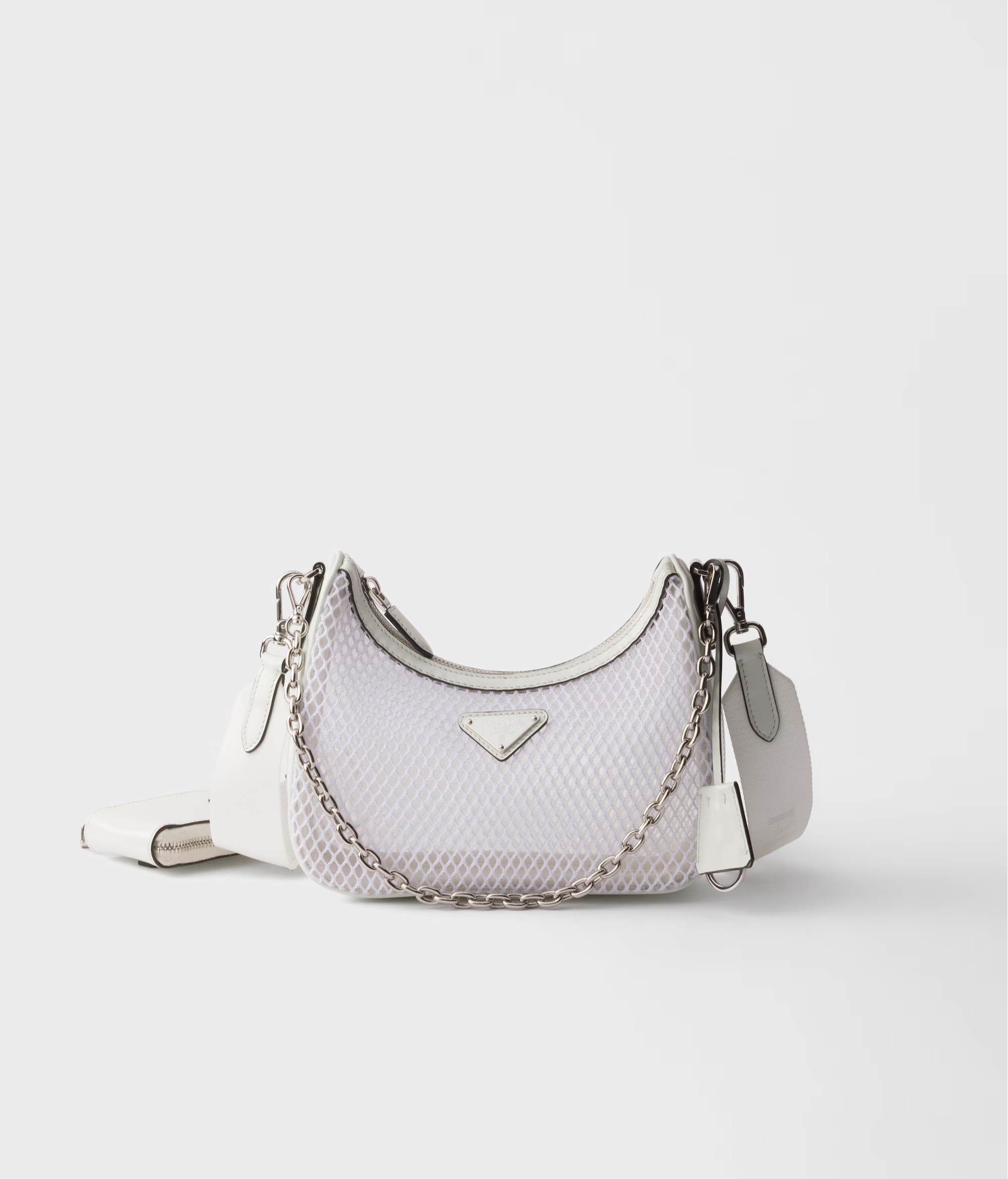 Prada Re-Edition 2005 mesh and brushed leather bag
