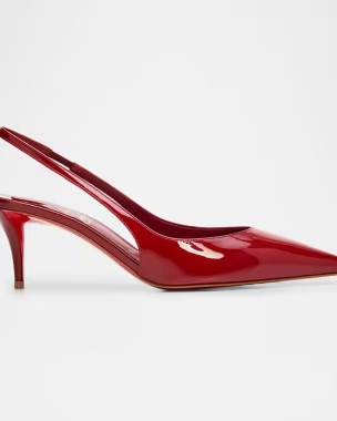 60mm Miss Z Patent Leather Slingback Pumps
