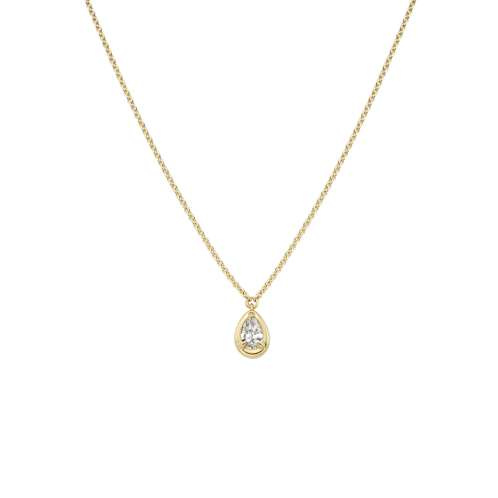 Aura 0.40ct Pear Necklace