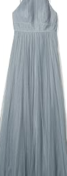Women's Helena High Neckline Tulle Long Gown