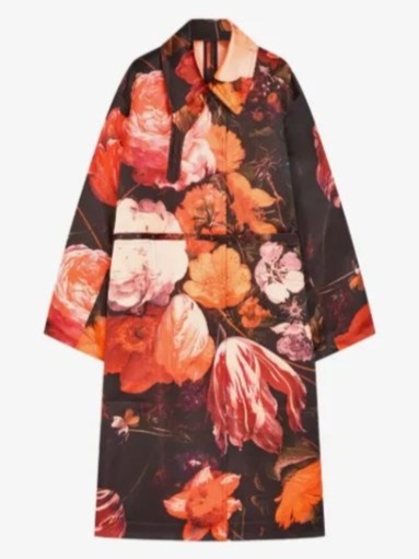 Oversized floral coat