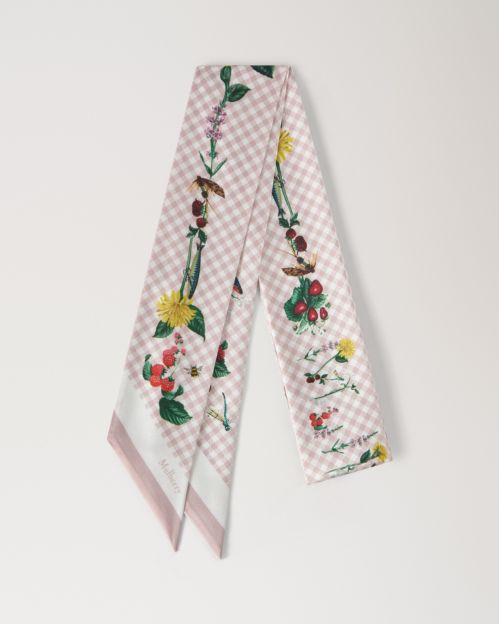Skinny Scarf - Riverside Floral | Blossom Pink Recycled Polyester