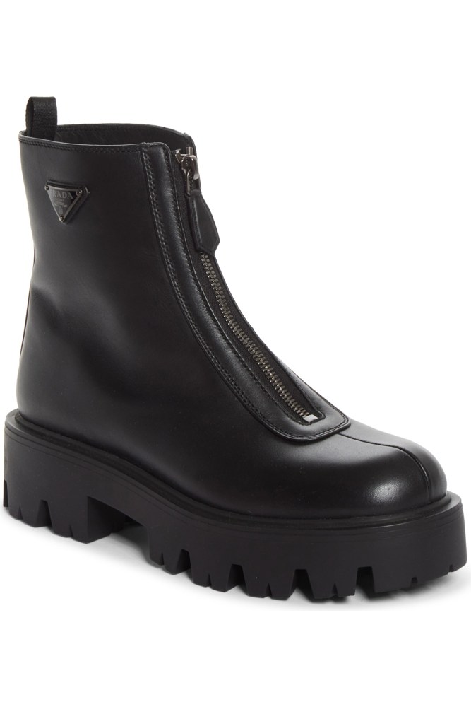 Lug Sole Zip Bootie