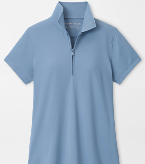 Keswick Zip Neck Short-Sleeve Polo