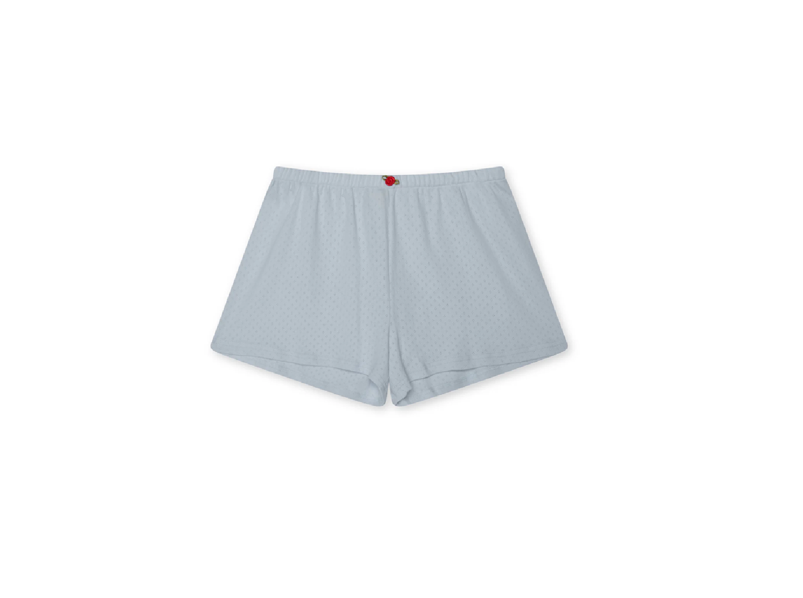 Pointelle Booty Short Baby Blue