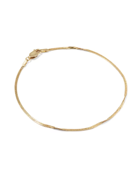 Herringbone 14k Gold-Filled Chain Bracelet