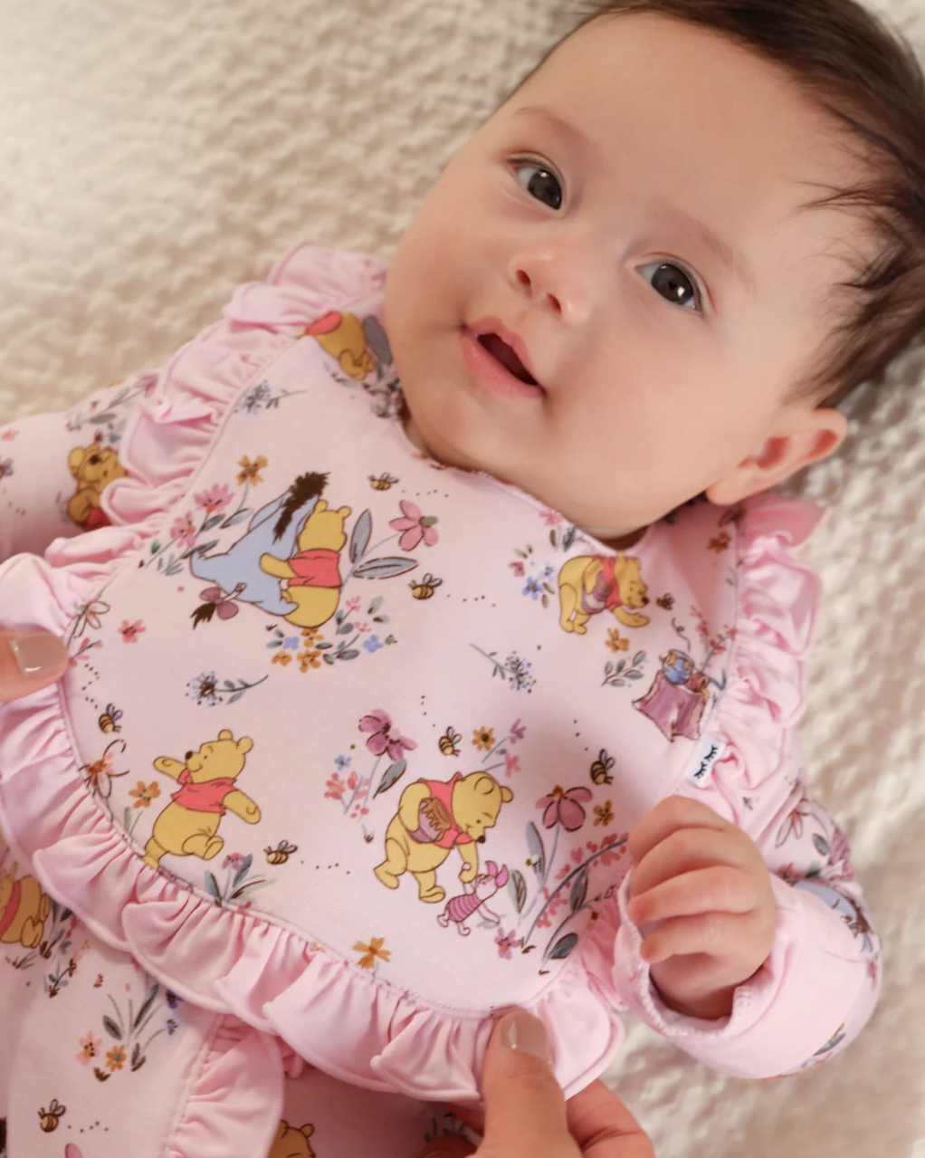 Disney Winnie The Pooh Garden Adventures Ruffle Bib