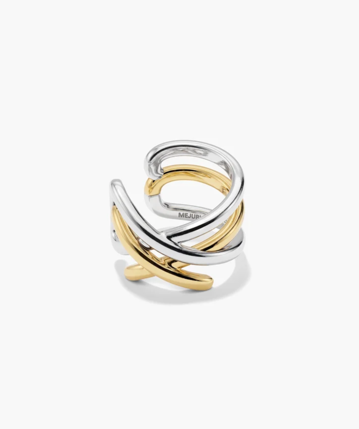 Interconnected Lattice Ear Cuff