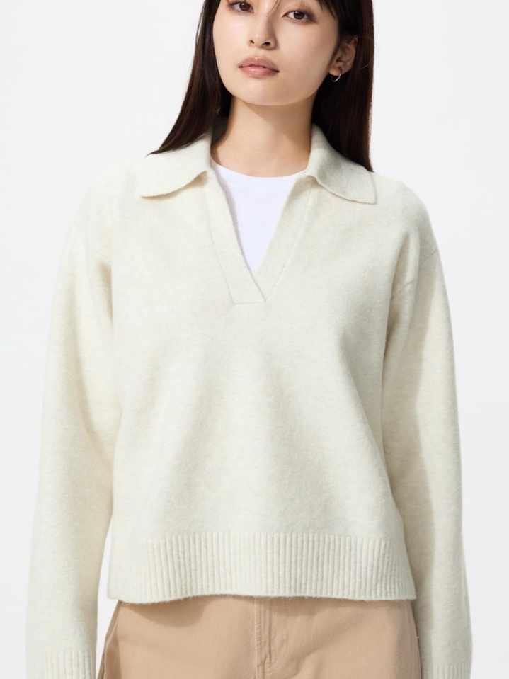 Souffle Yarn Skipper Polo Sweater