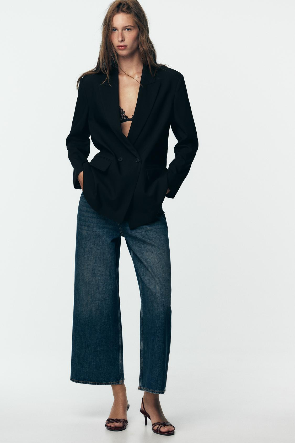 ZARA OVERSIZED DOUBLE BREASTED BLAZER