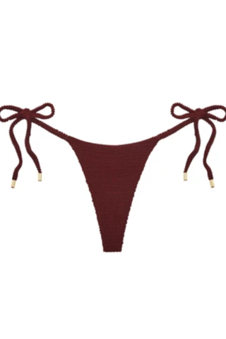 Palma Thong - Deep Burgundy Crinkle