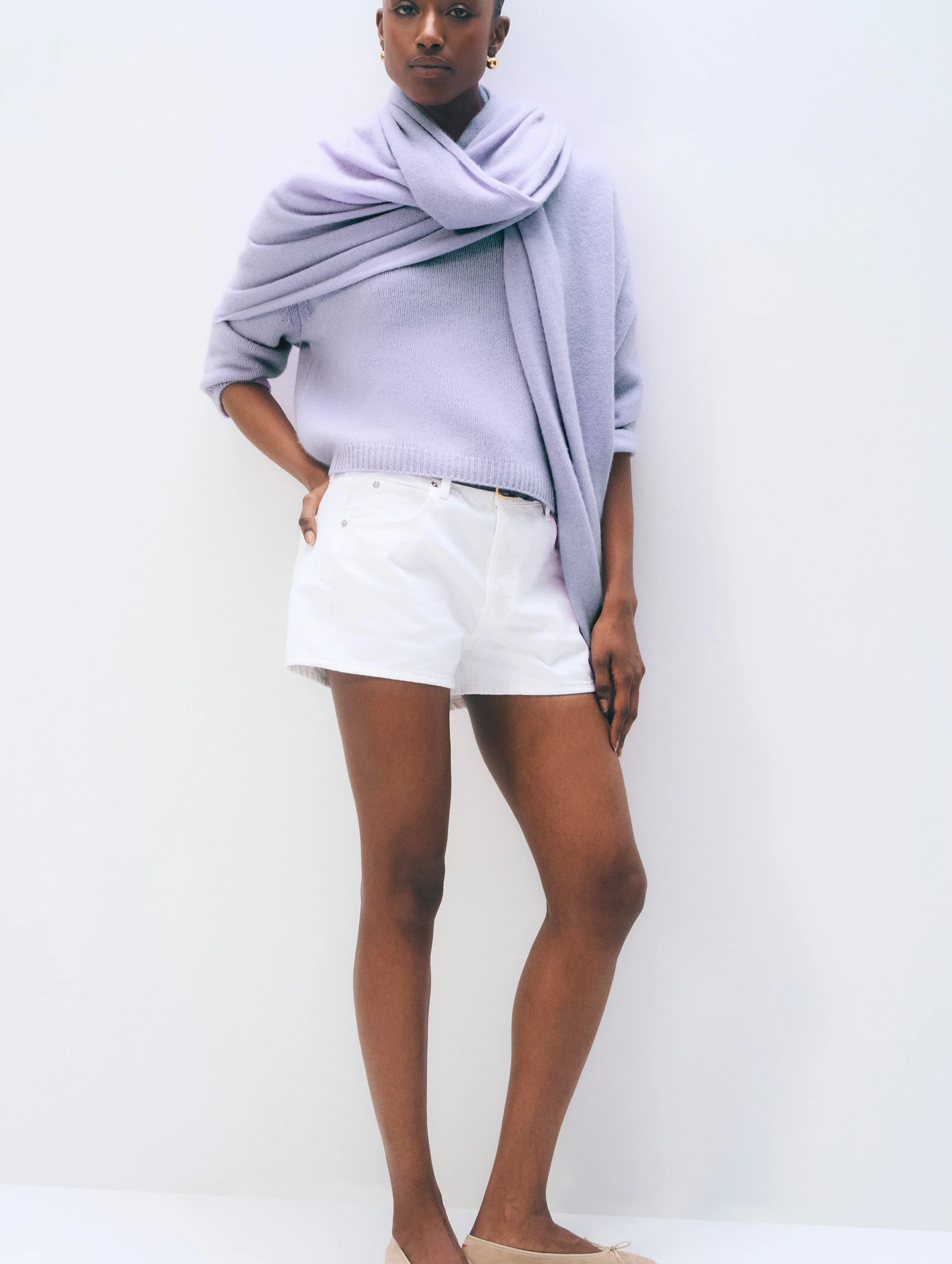 Cashmere Travel Wrap | Lavender Fog