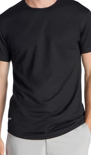 Mens Drop-Cut Men's T Shirt, Slim Fit Plain Tshirts for Men