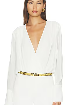 The Stripe Jacquard Date Blouse