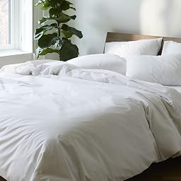 Percale Duvet Cover Crisp & Cooling - King/Cali King, White