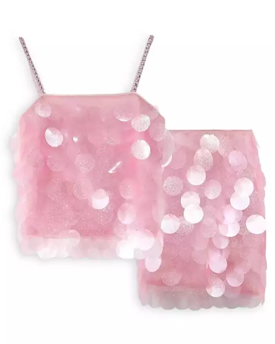 Girls' Shimmer Paillette Magic Top & Skirt Set - Little Kid, Big Kid