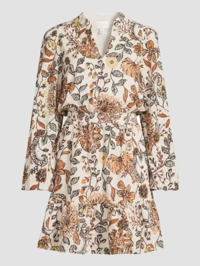Axton Floral Cotton Minidress