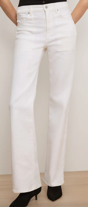Veronica Beard Crosbie Slim Wide-Leg Jean