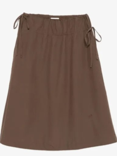 Caspia drawstring midi skirt