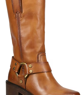 Kate Leather O-Ring Hardware Moto Boots