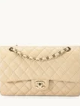 what goes around comes around chanel iridescent beige caviar leather 2.55 double-flap bag