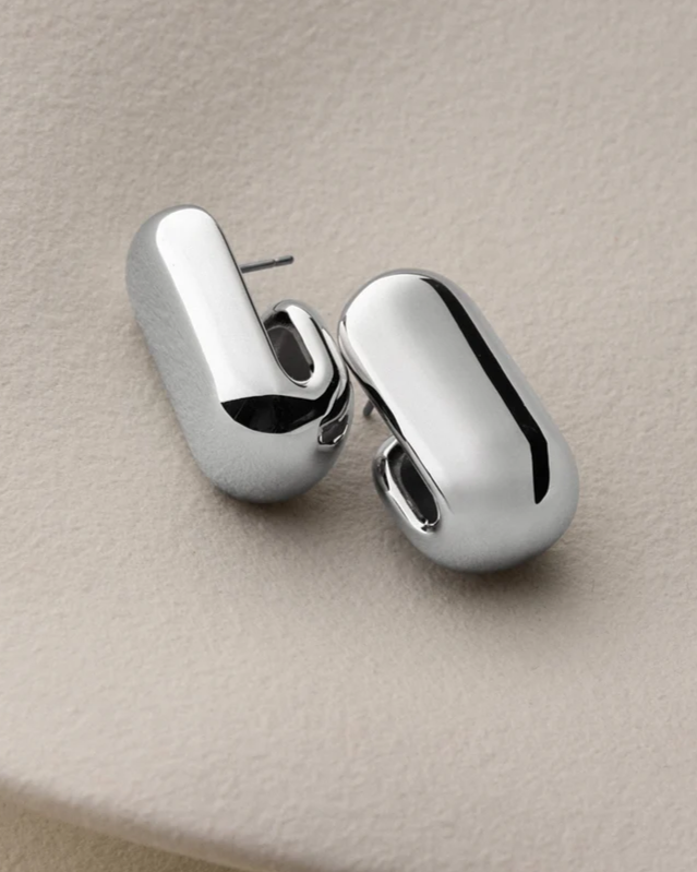 Leon Earrings - Silver