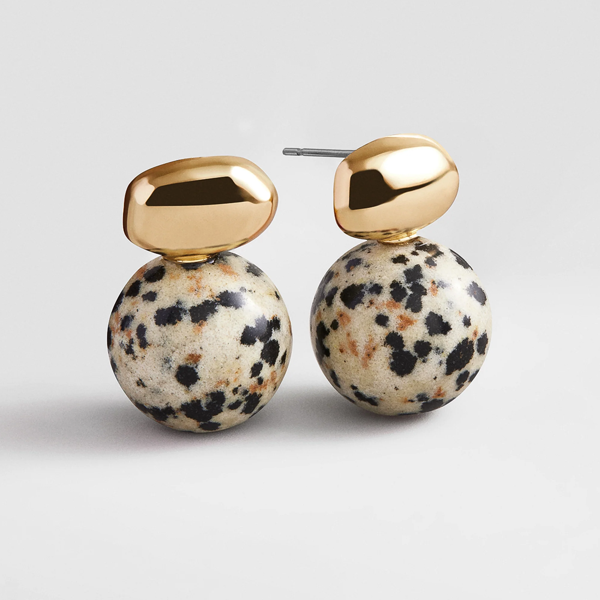 Nat Stud Earrings - Dalmation