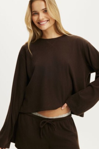Super Soft Waffle Long Sleeve Top