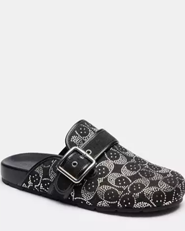 Archival Buckle Clog With Crystal Signature